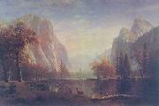 Albert Bierstadt Lake in the Yosemite Valley oil painting on canvas